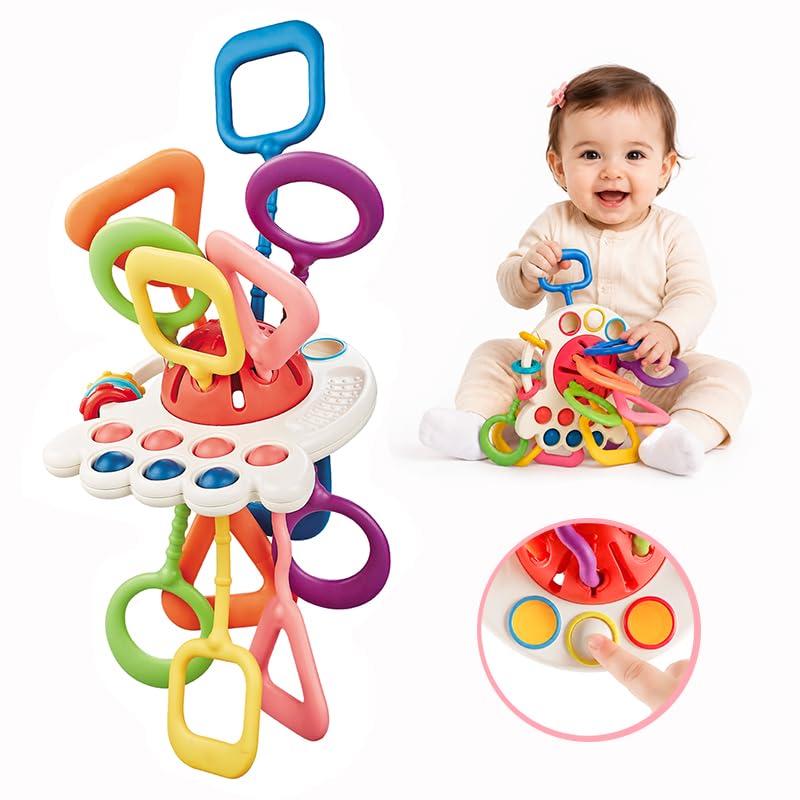 Montessori Silicone Pulling Toy for Babies