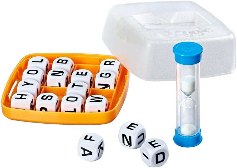 Hasbro Gaming Boggle Classic Game | Word Search Games | Ages 8+ | 1 or More Players | Portable Travel Size | Fun Family Dice Games for Adults and Kids