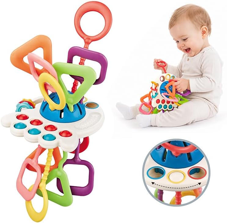 Montessori Silicone Pulling Toy for Babies