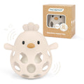 MCGMITT Baby Teething Toys for 3-6 Months, Easy Grasp Silicone Baby Rattles 0-6-12 Months, BPA-Free Food Grade Montessori Sensory Toys, Soft Newborn Infant Teether for Teething Relief