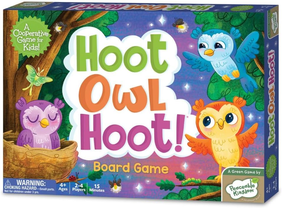 Peaceable Kingdom Hoot Owl Hoot - Cooperative Matching Game For Kids