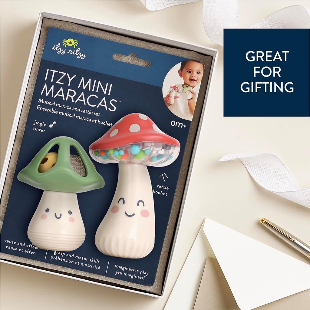Itzy Ritzy Mini Maracas Musical Set (Mushroom)