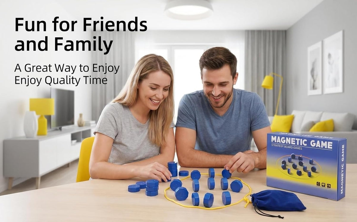 Magnet Chess Game Magnet Game with String, Puzzle Strategy Games for Easter Basket Stuffers Family Games Night & Party & Birthday & Christmas, Game Collections, Gaming Tops