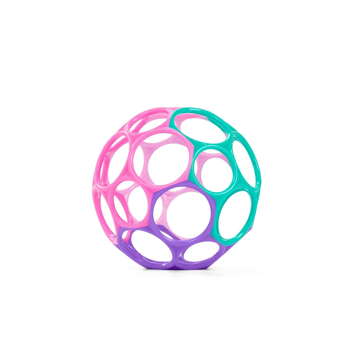 Bright Starts Delightful Duo 2-Pack Gift Set with Easy-Grasp Oball Rattles, Pink, Baby Toys for Newborn and Up