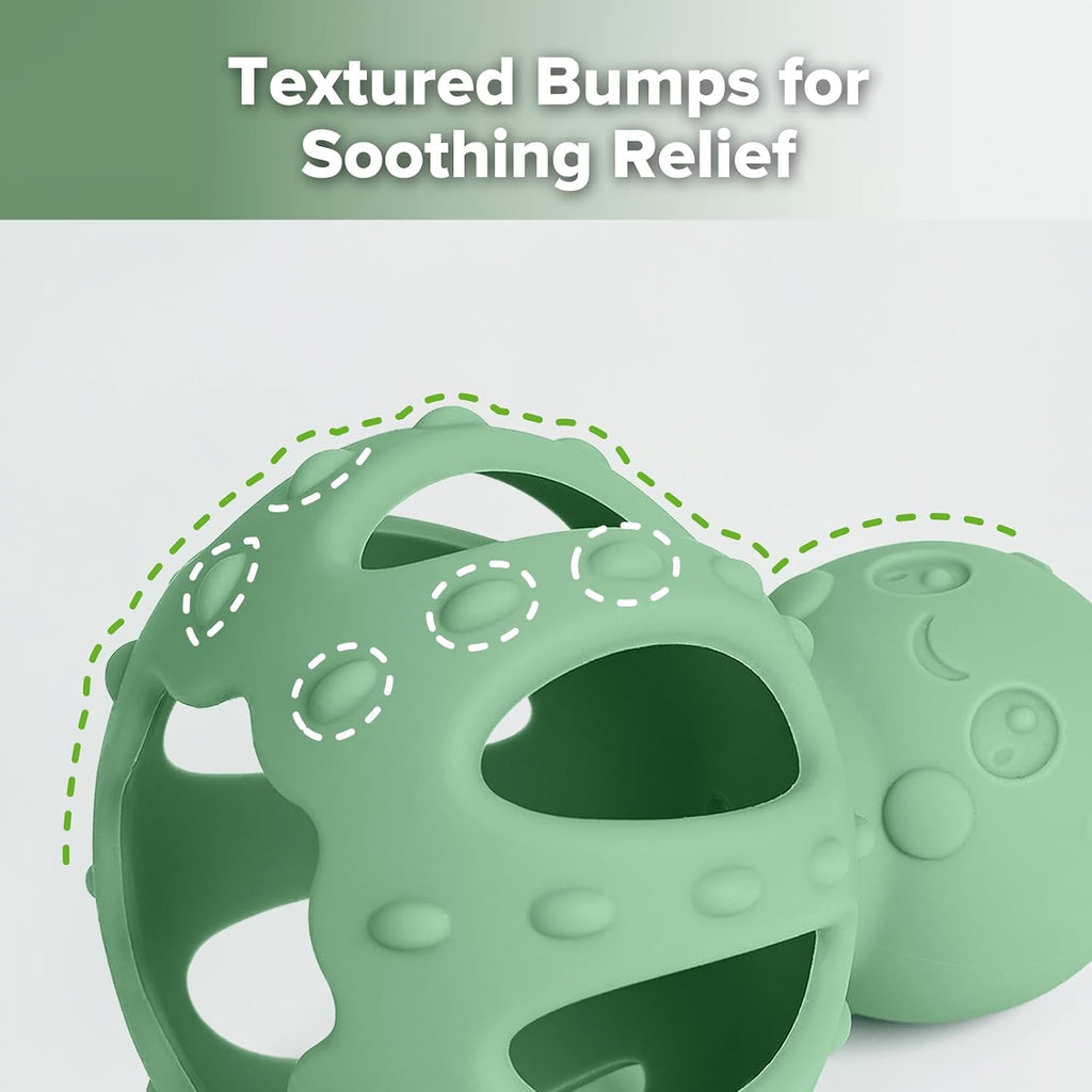 haakaa Octopus Rattle Teether for Babies 3M+, 2-in-1 Baby Teething Toy