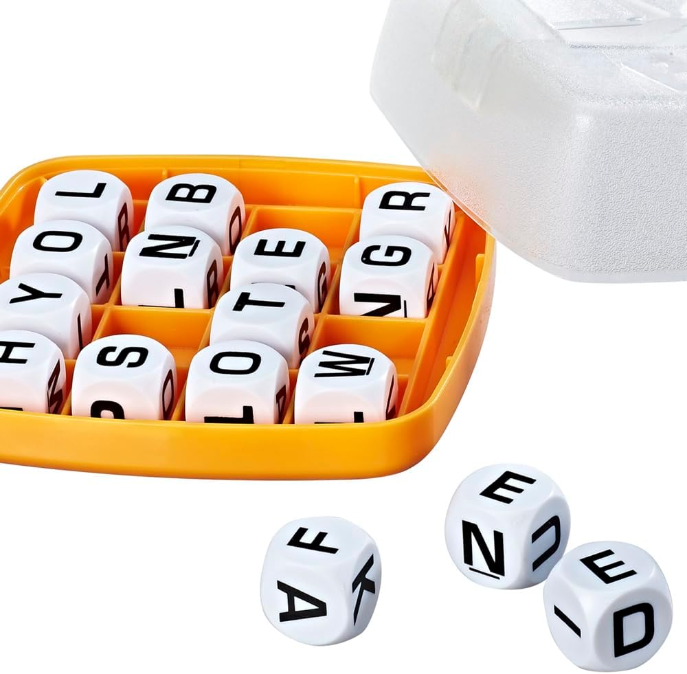 Hasbro Gaming Boggle Classic Game | Word Search Games | Ages 8+ | 1 or More Players | Portable Travel Size | Fun Family Dice Games for Adults and Kids