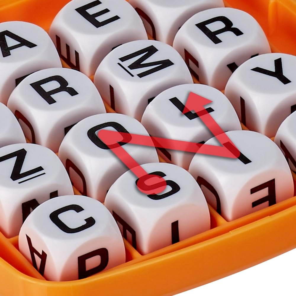 Hasbro Gaming Boggle Classic Game | Word Search Games | Ages 8+ | 1 or More Players | Portable Travel Size | Fun Family Dice Games for Adults and Kids