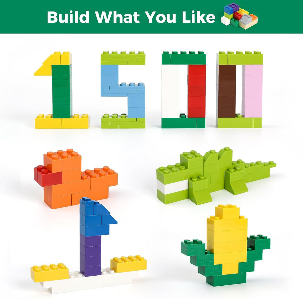 HUIZDQ 1500 Pieces Building Bricks, Classic Bulk Small Blocks