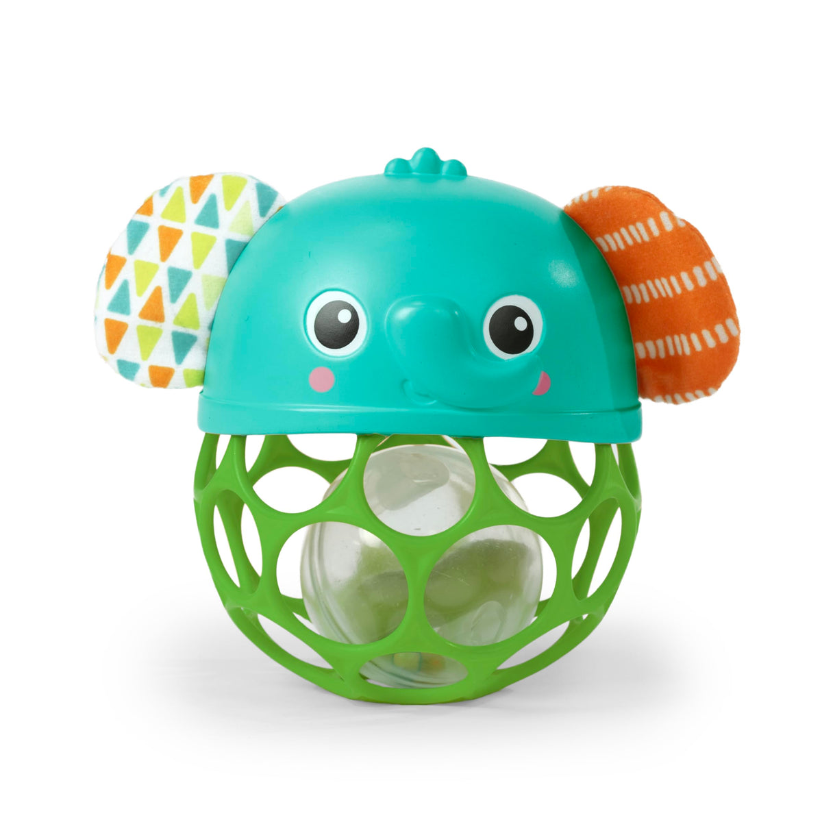 Bright Starts Oball Easy Grasp Classic Ball BPA-Free Infant Toy in Red, Yellow, Green, Blue, Age Newborn and up, 4 Inches