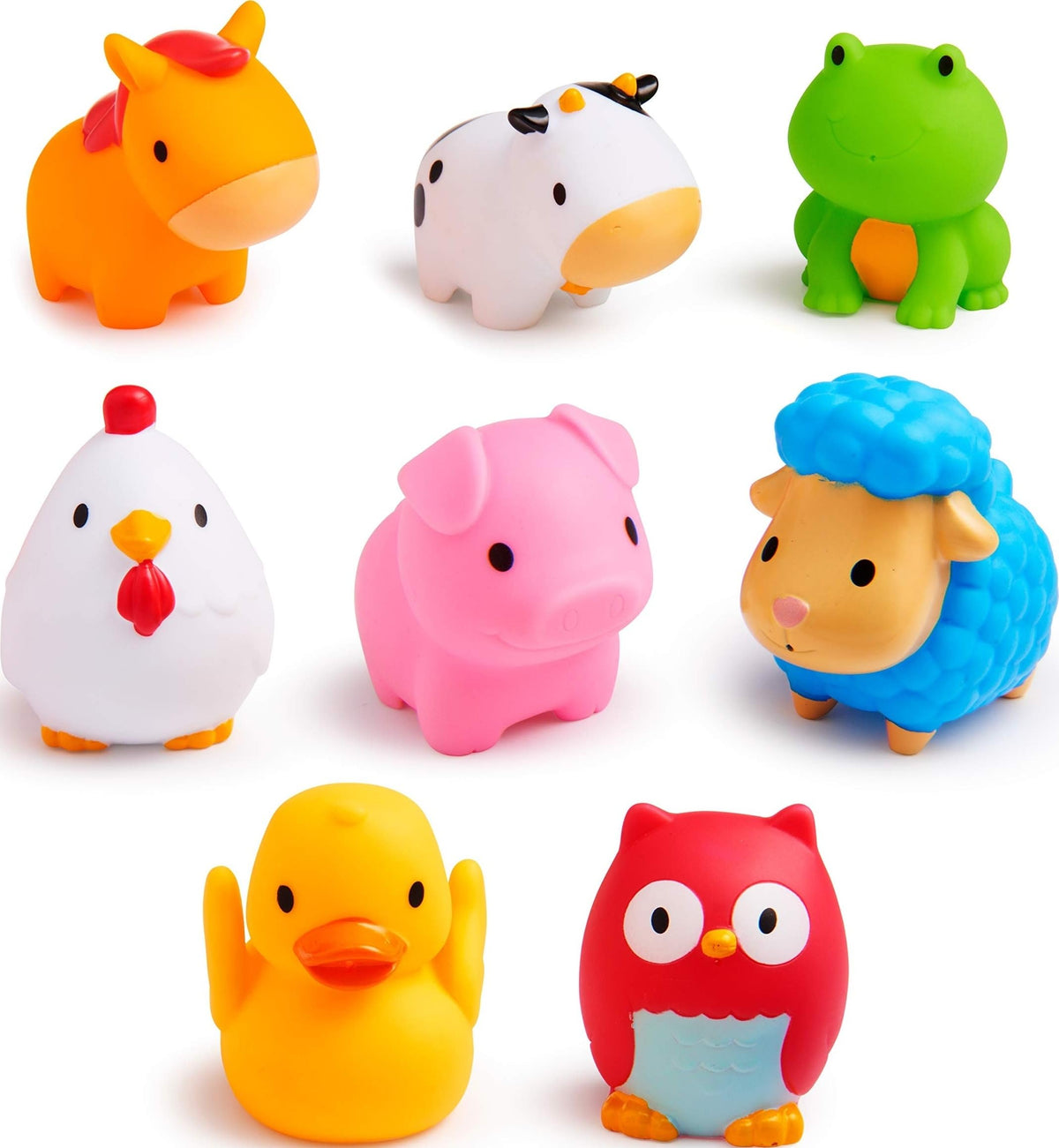 Munchkin Ocean Sea Animal Squirt Bath Toys, 9+ Months, 8 Pack