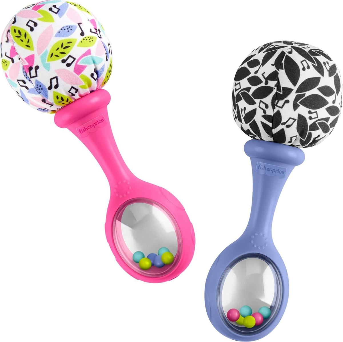 Fisher-Price Rattle ‘n Rock Maracas Set Baby Toys, Ages 3+ Months