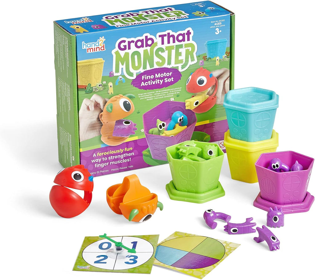 hand2mind Grab that Monster Fine Motor Activity Set, Ages 3+