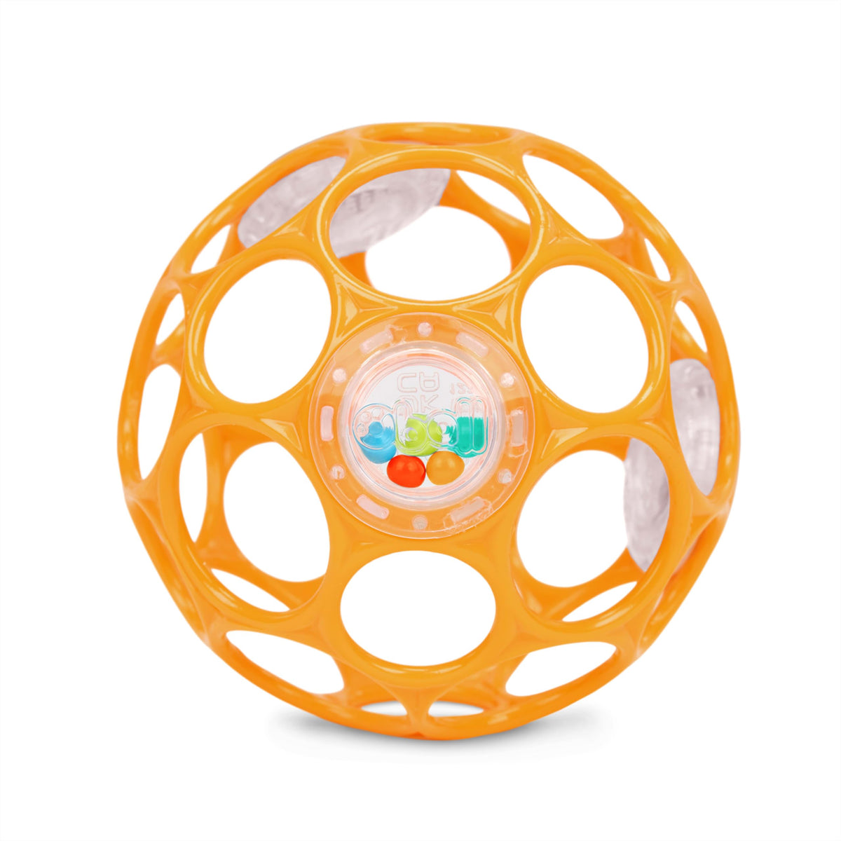Bright Starts Oball Easy Grasp Classic Ball BPA-Free Infant Toy in Red, Yellow, Green, Blue, Age Newborn and up, 4 Inches
