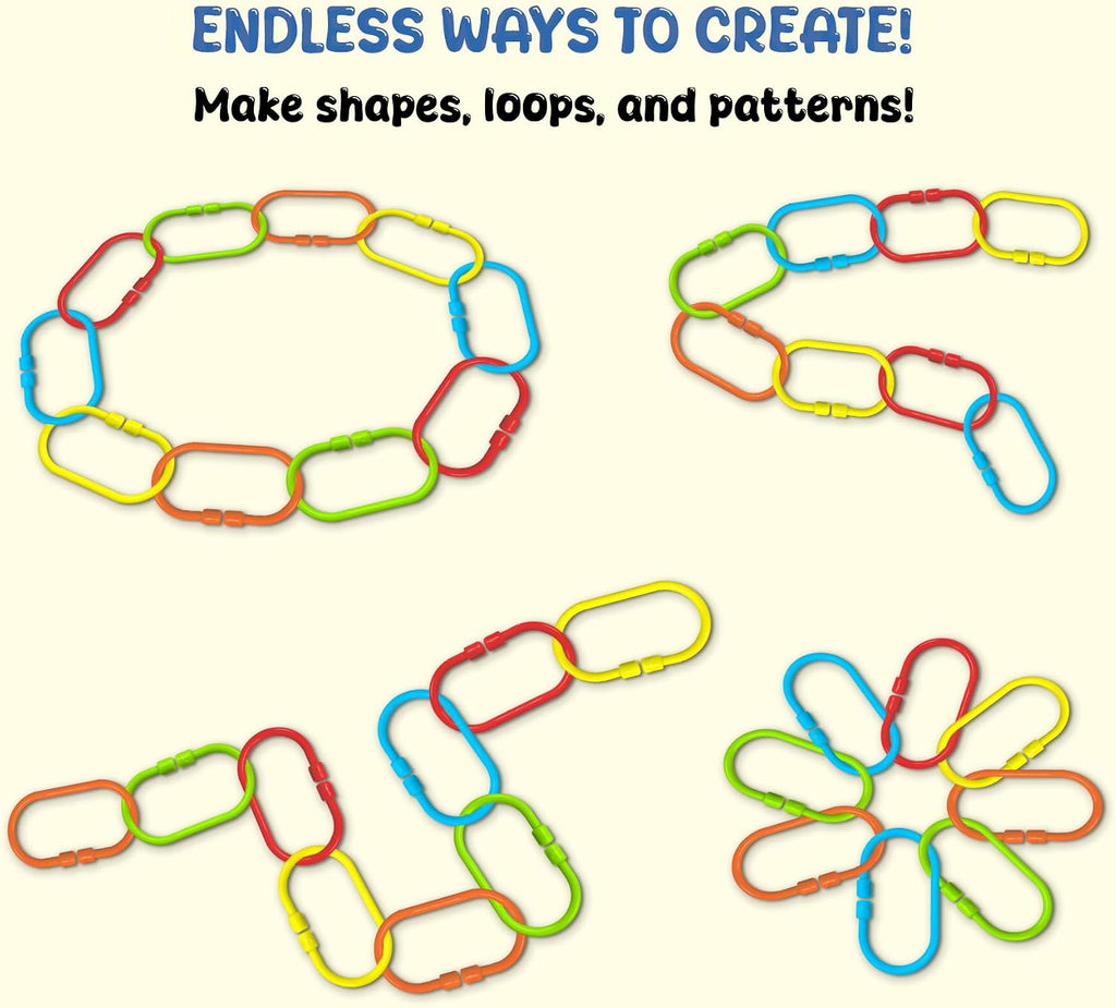 Skillmatics Early Learning Link Toy for Toddlers – 36 Connectable Linkies