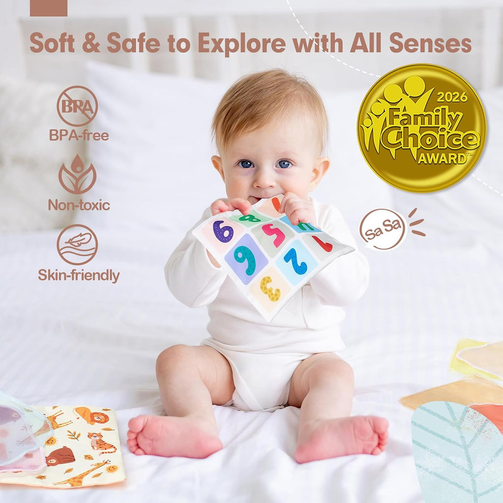 hahaland Baby Tissue Box Toy - 6 Month Old Montessori Baby Toys 6-12 Months