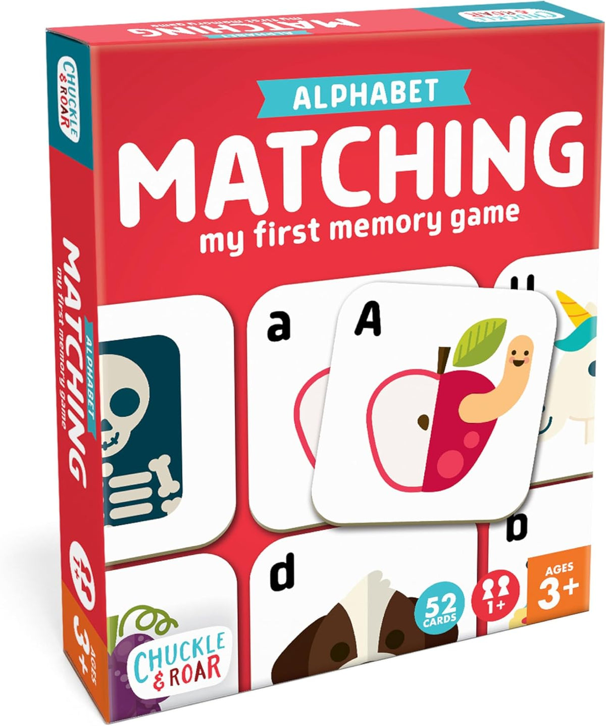 Chuckle & Roar Alphabet Matching Memory Game, Toddler Games, Kids Ages 3+