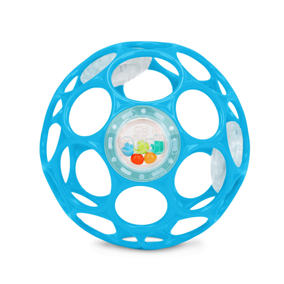 Bright Starts Oball Easy Grasp Classic Ball BPA-Free Infant Toy in Red, Yellow, Green, Blue, Age Newborn and up, 4 Inches