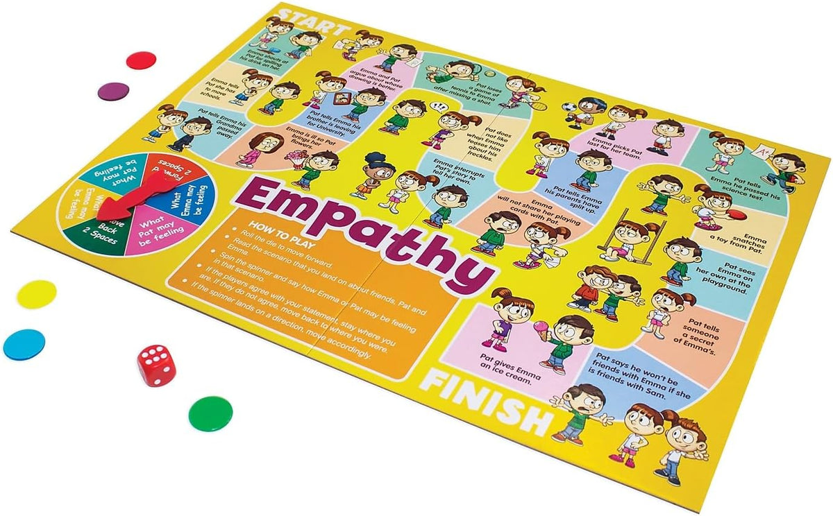 Junior Learning Social Skills Board Games, 4 Games for Kids Ages 5-8