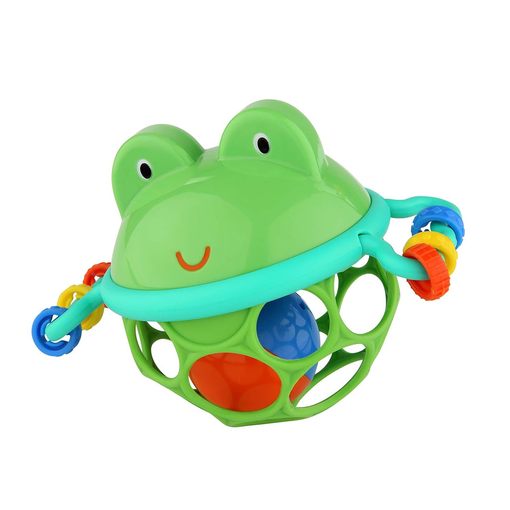 Bright Starts Oball Rollin' Rainstick Rattle Easy-Grasp Toy, Ages 3 Months +