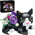 Cat Rose Bouquet Succulent Planter Building Block Set