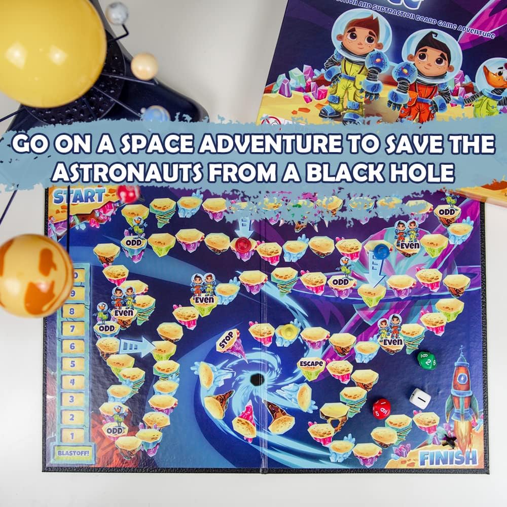 Sums in Space - Addition and Subtraction Math Games for Kids 5-7