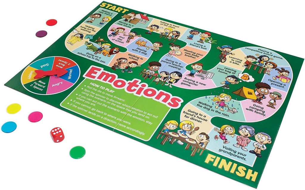 Junior Learning Social Skills Board Games, 4 Games for Kids Ages 5-8