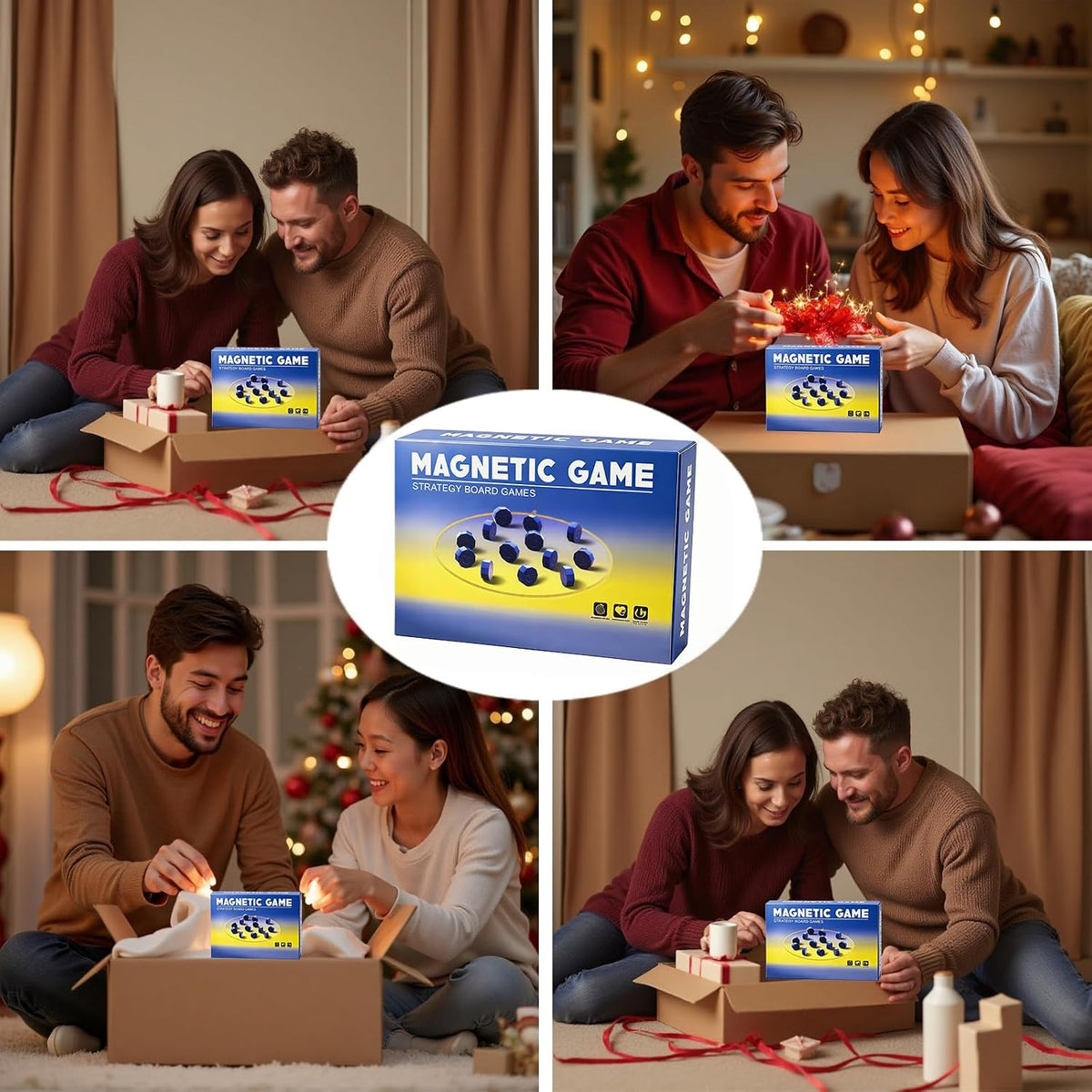 Magnet Chess Game Magnet Game with String, Puzzle Strategy Games for Easter Basket Stuffers Family Games Night & Party & Birthday & Christmas, Game Collections, Gaming Tops