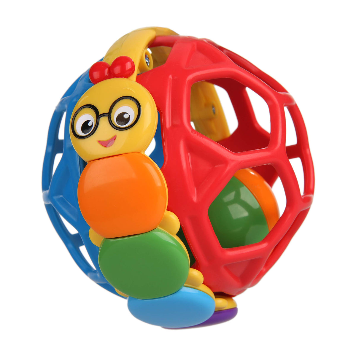 Baby Einstein Rattle & Sense Sensory Ball, Multisensory Baby Toy with Bead Chasers, Rattle Sounds & Textures, Easy to Grasp, Ages 3 Months+