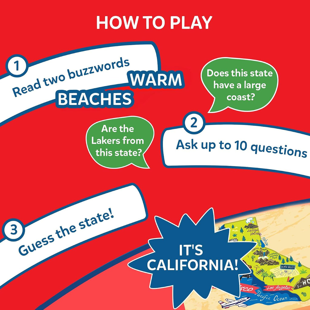 Skillmatics Guess in 10 – States of America, Geography Game, Gift for Kids