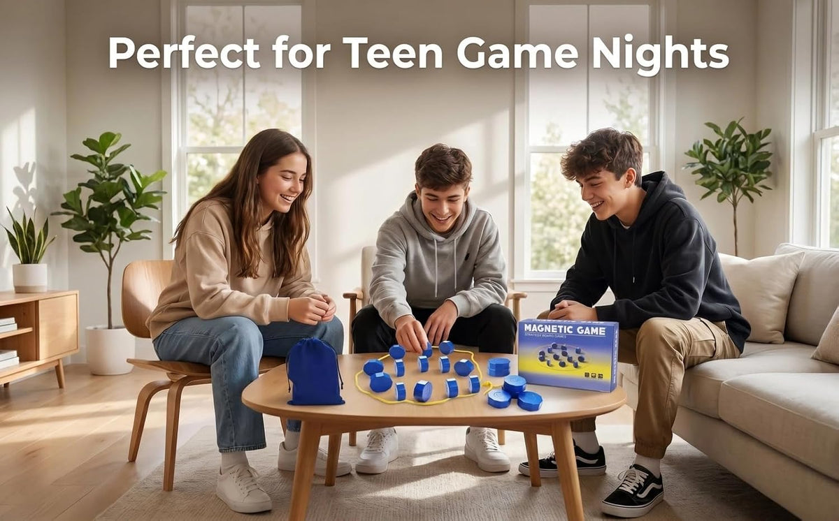 Magnet Chess Game Magnet Game with String, Puzzle Strategy Games for Easter Basket Stuffers Family Games Night & Party & Birthday & Christmas, Game Collections, Gaming Tops