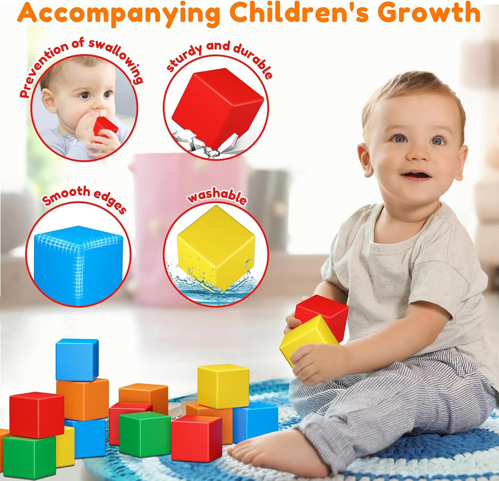 KAEILORU Magnetic Blocks 32PCS Magnetic Building Block for Toddler Age 3-5