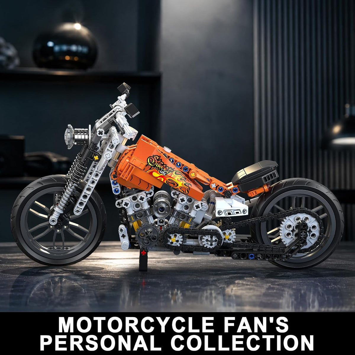 Motorcycle Building Blocks Set for Adults & Boys Age 8-12