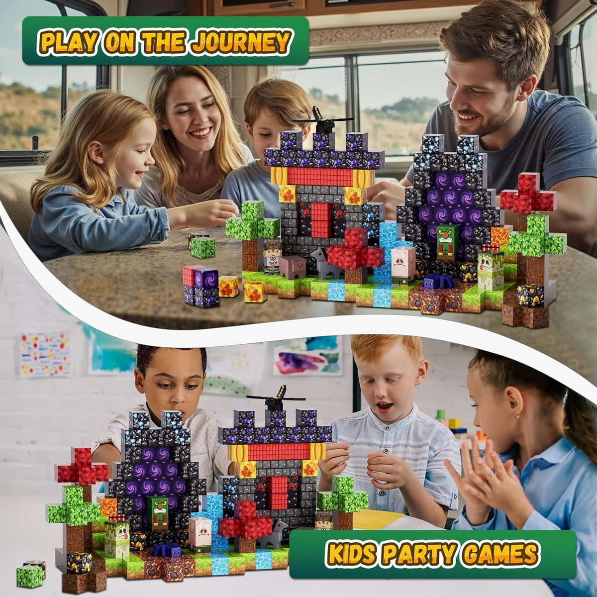 200PCS Magnetic Blocks, Magnetic Building Blocks, 0.78in Magnetic Building