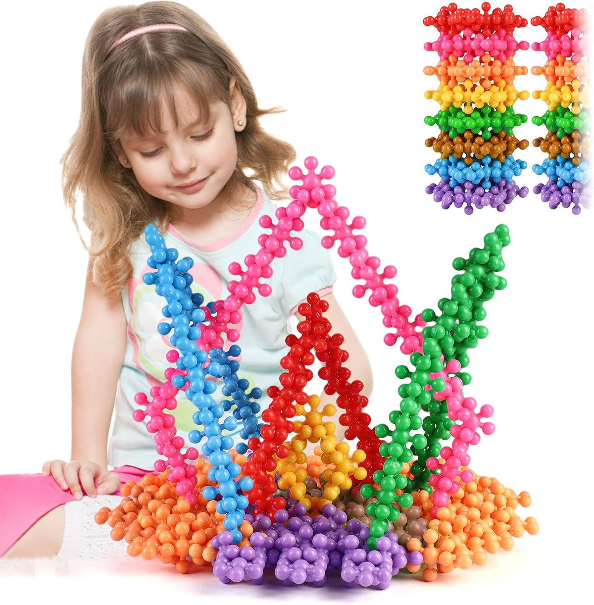 TOMYOU 300 Pieces Building Blocks Kids STEM Toys Educational Classroom