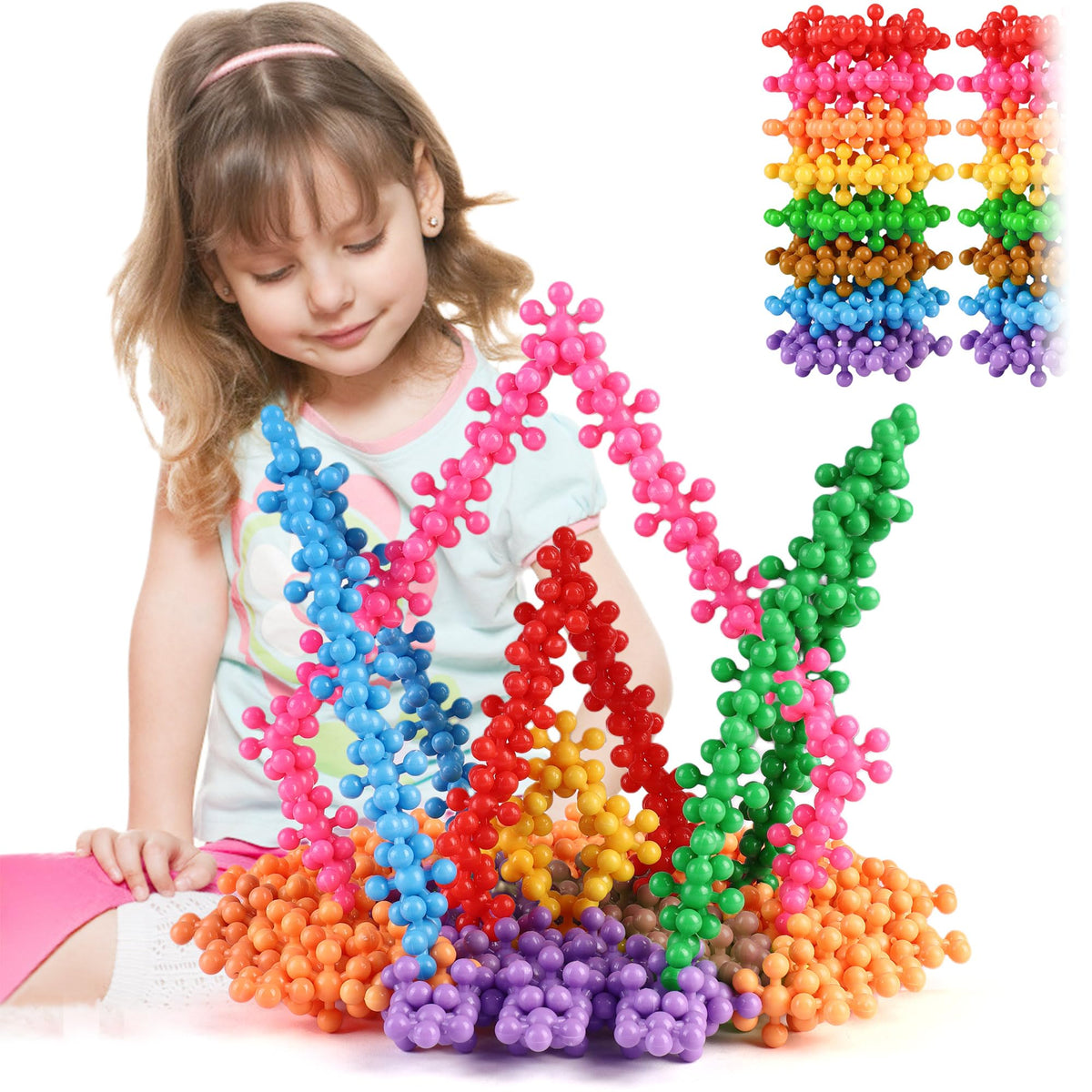TOMYOU 400 Pieces Building Blocks Kids STEM Toys Educational Classroom