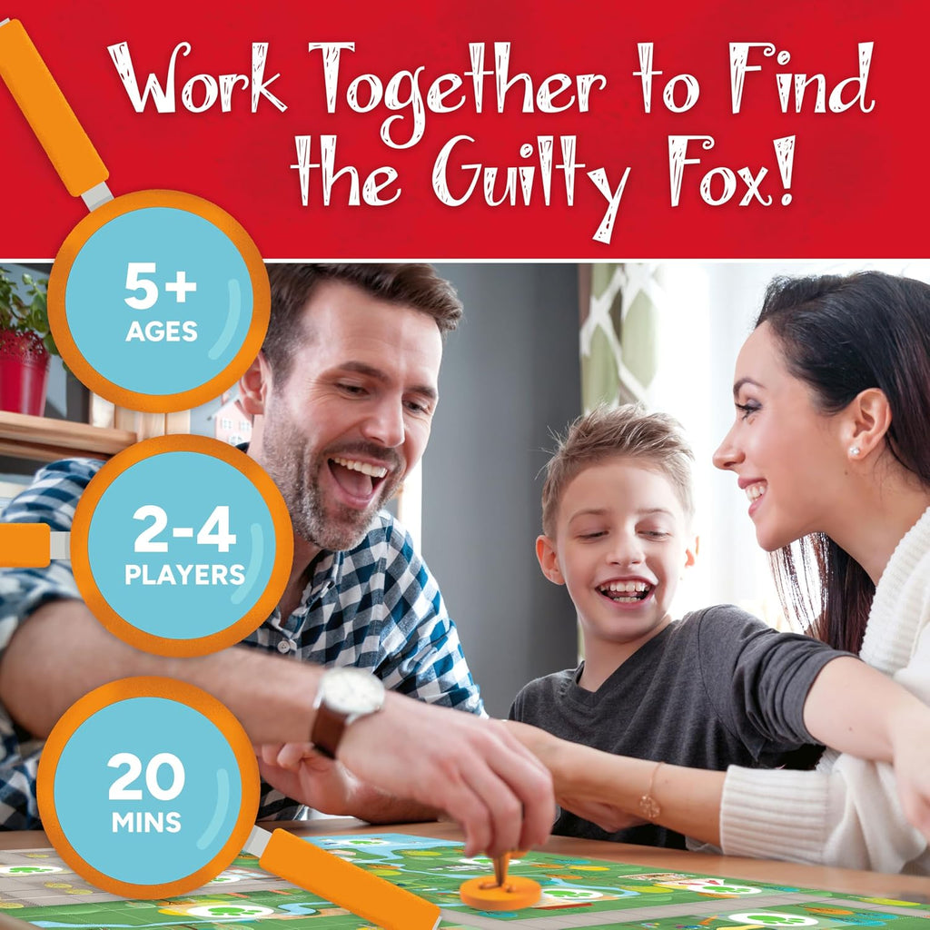 OUTFOXED, A CLASSIC WHO DUNNIT GAME FOR PRESCHOOLERS, 4 players