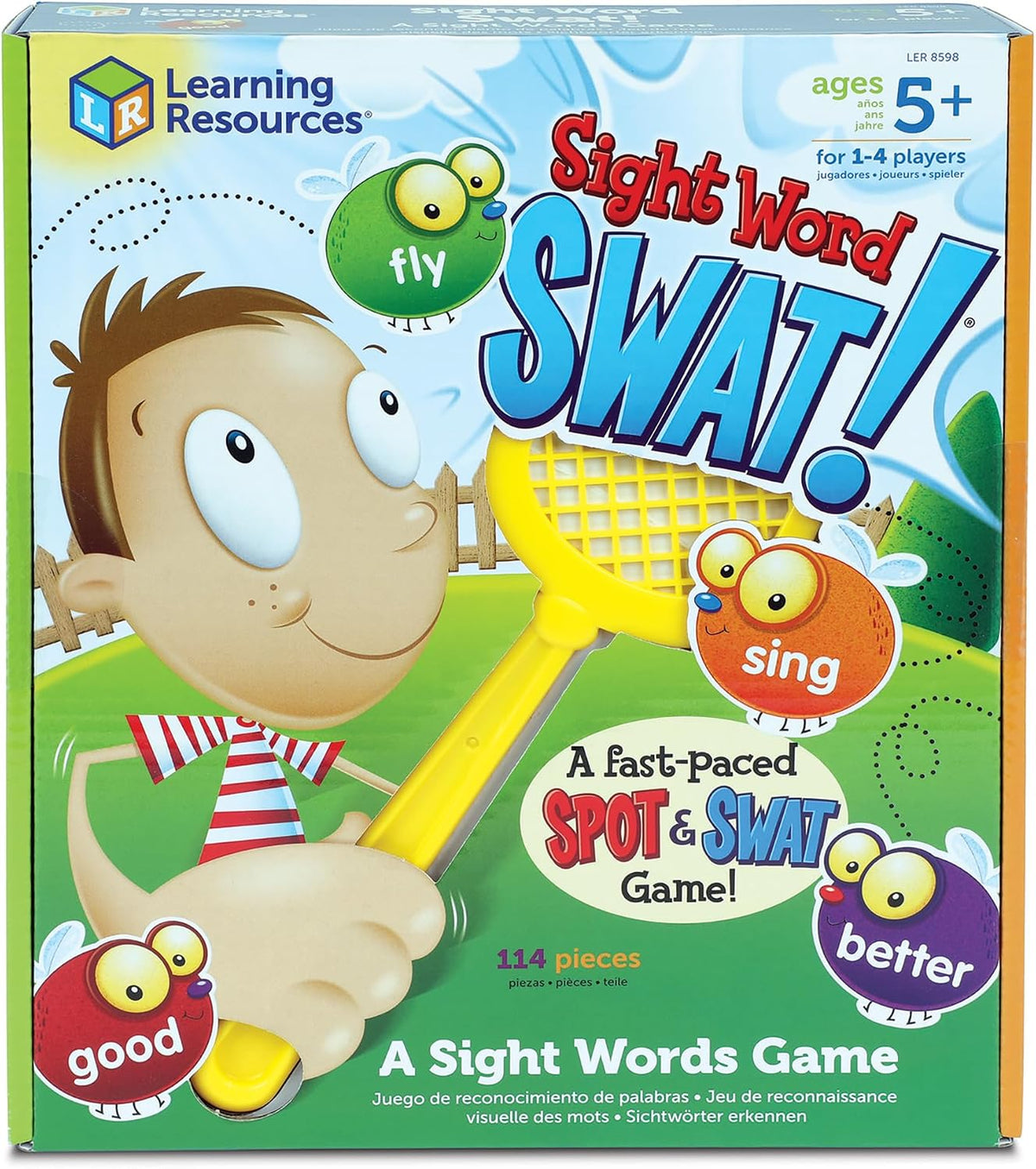 Learning Resources Sight Word Swat A Sight Words Game - Phonics Flash Cards, Board Games for Kids, Montessori Spelling, Homeschool, Classroom Must Haves, Teacher Supplies, Gifts for Boys and Girls