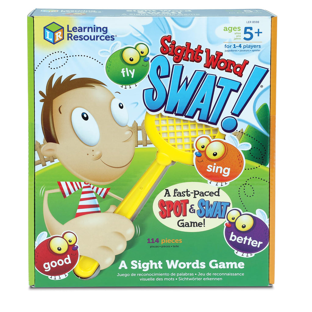 Learning Resources Sight Word Swat A Sight Words Game - Phonics Flash Cards, Board Games for Kids, Montessori Spelling, Homeschool, Classroom Must Haves, Teacher Supplies, Gifts for Boys and Girls