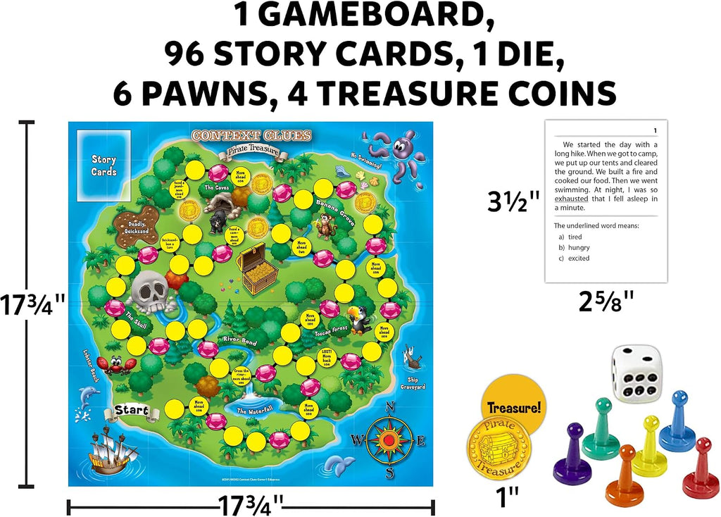Edupress Learning Well Games Context Clues Game Blue Level-Pirate Treasure Game (LRN301)