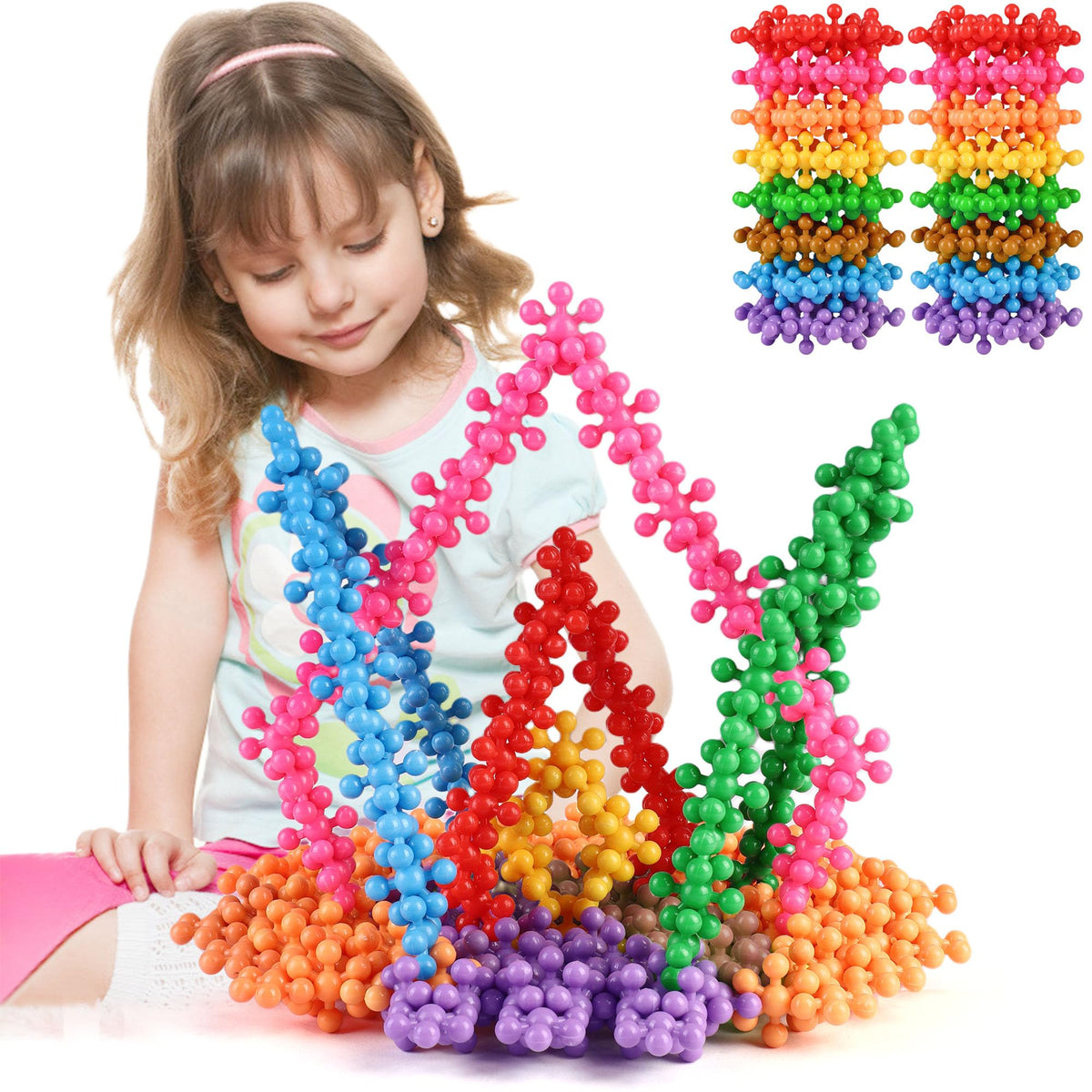 TOMYOU 300 Pieces Building Blocks Kids STEM Toys Educational Classroom