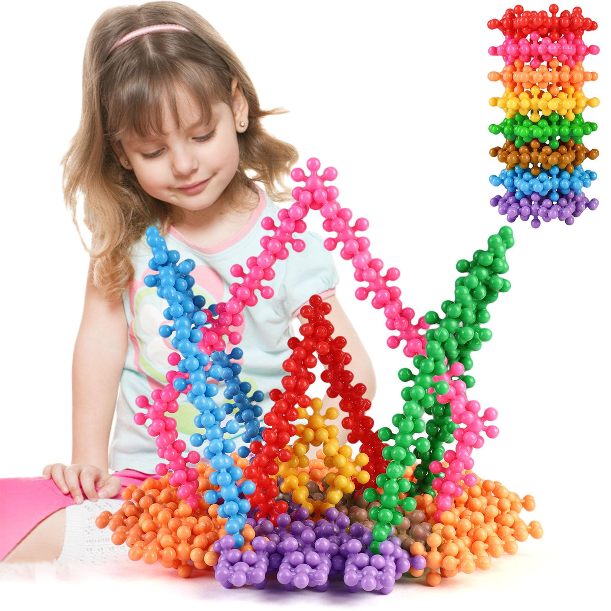 TOMYOU 300 Pieces Building Blocks Kids STEM Toys Educational Classroom