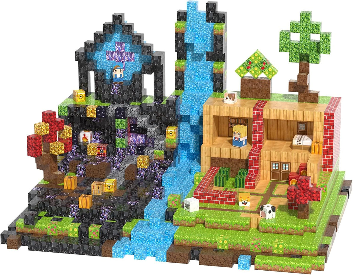 500PCS Magnetic Blocks, Magnetic Building Blocks, 0.98in Magnetic Building