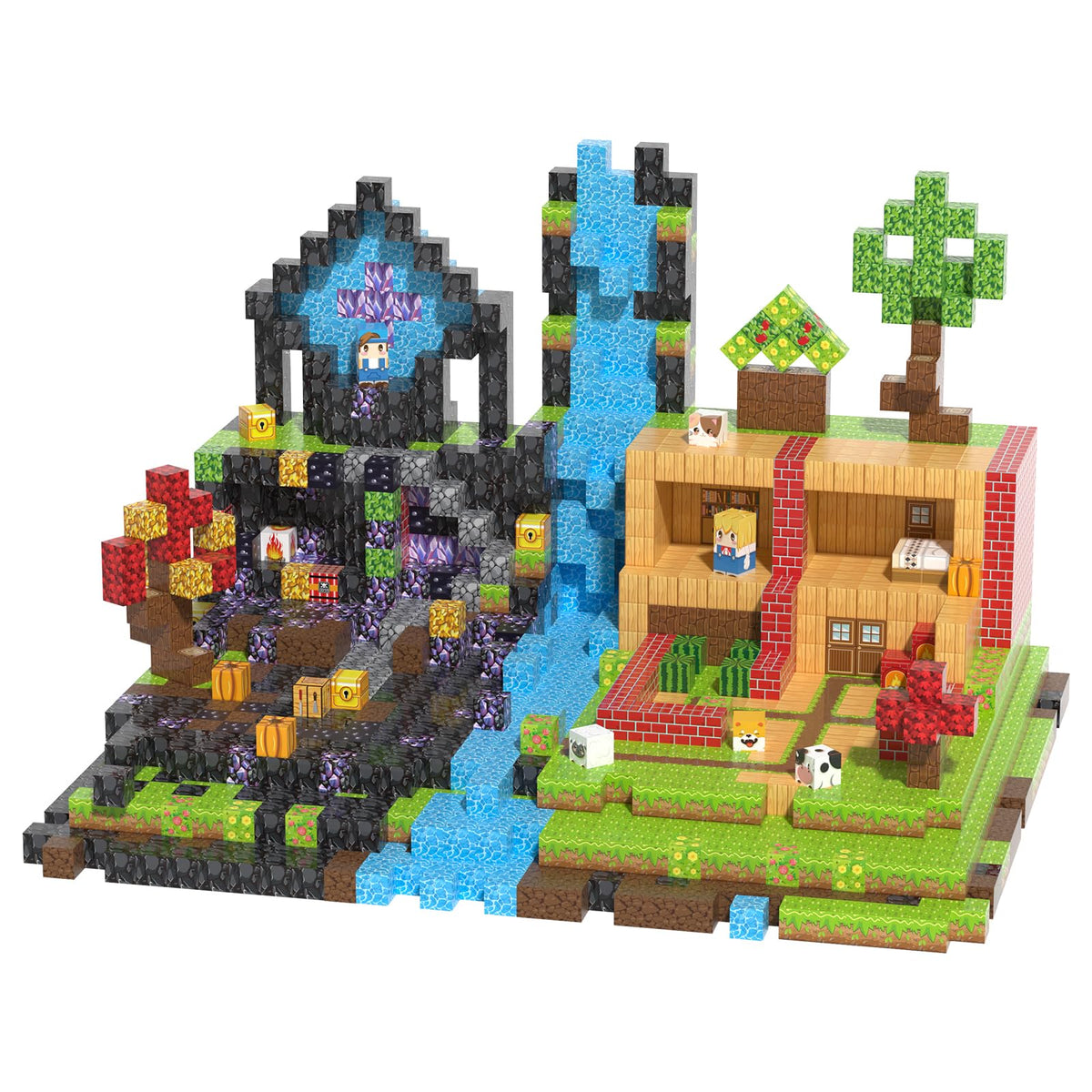 500PCS Magnetic Blocks, Magnetic Building Blocks, 0.98in Magnetic Building