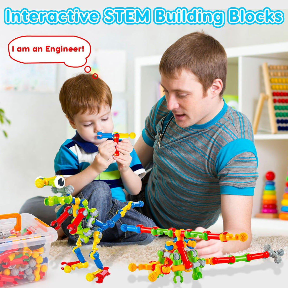 Qirptey Kids STEM Building Toys for 3 4 5 6 7 8+ Year Old Boy Birthday Gift