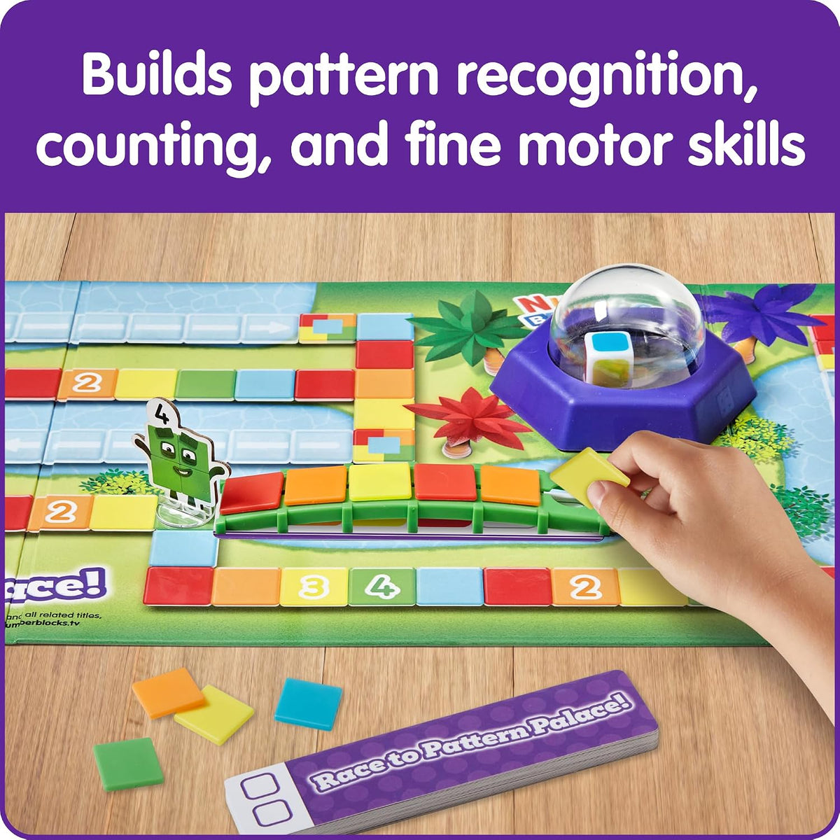 hand2mind Numberblocks Race to Pattern Palace! Board Game, Ages 3+