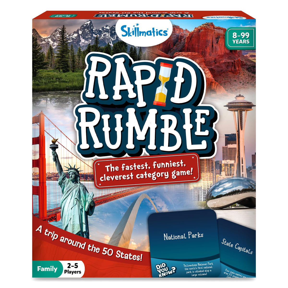 Skillmatics Rapid Rumble – Fun Board & Card Game, Gift for Boys & Girls