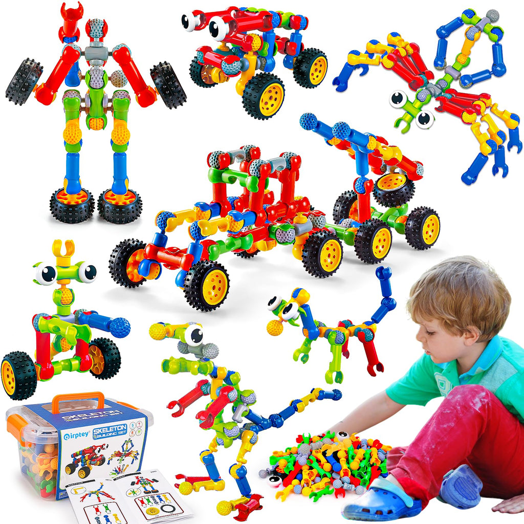 Qirptey Kids STEM Building Toys for 3 4 5 6 7 8+ Year Old Boy Birthday Gift