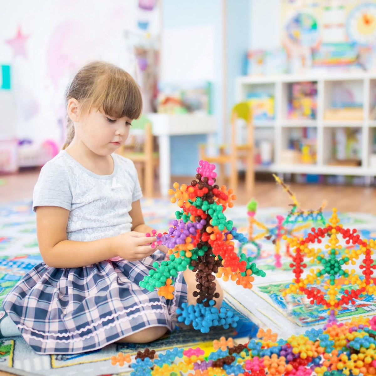 TOMYOU 300 Pieces Building Blocks Kids STEM Toys Educational Classroom