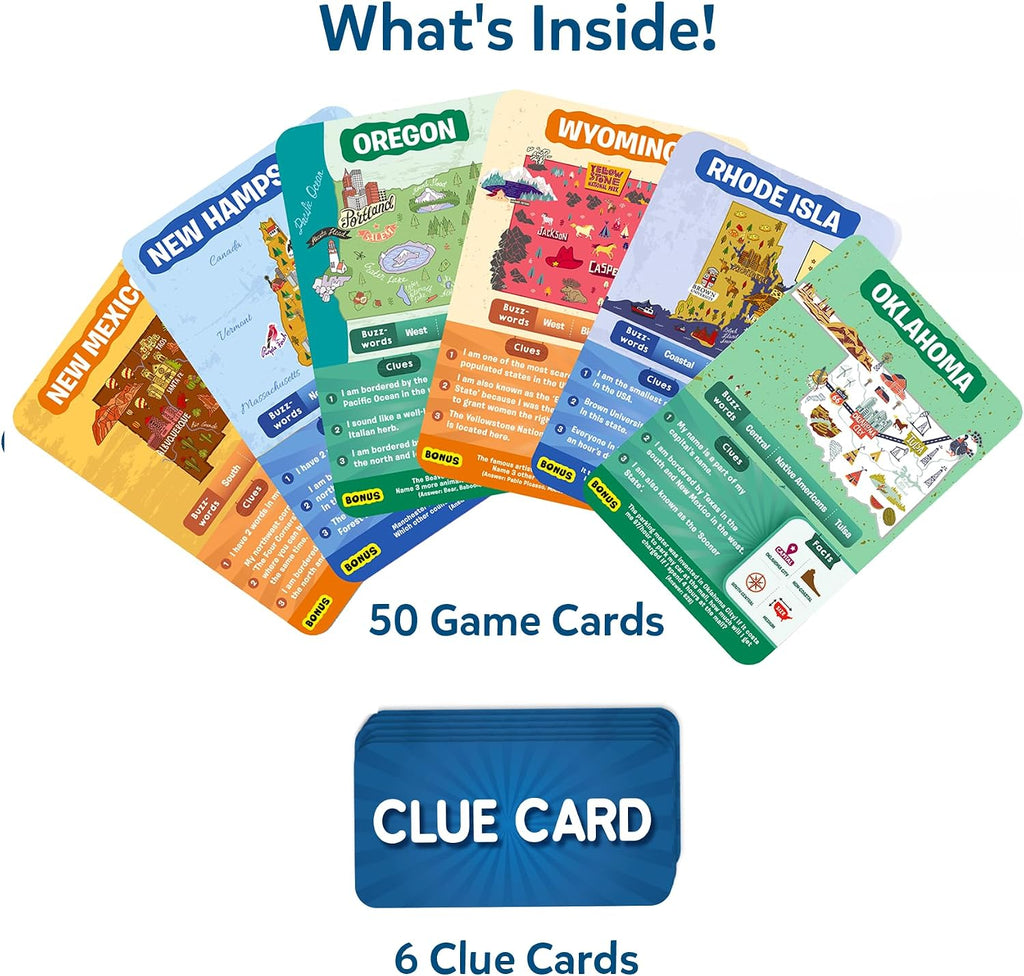Skillmatics Guess in 10 – States of America, Geography Game, Gift for Kids