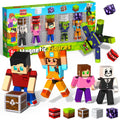 Magneverse 20Pcs Magnetic Action Figures Playset - Magnetic Building Blocks